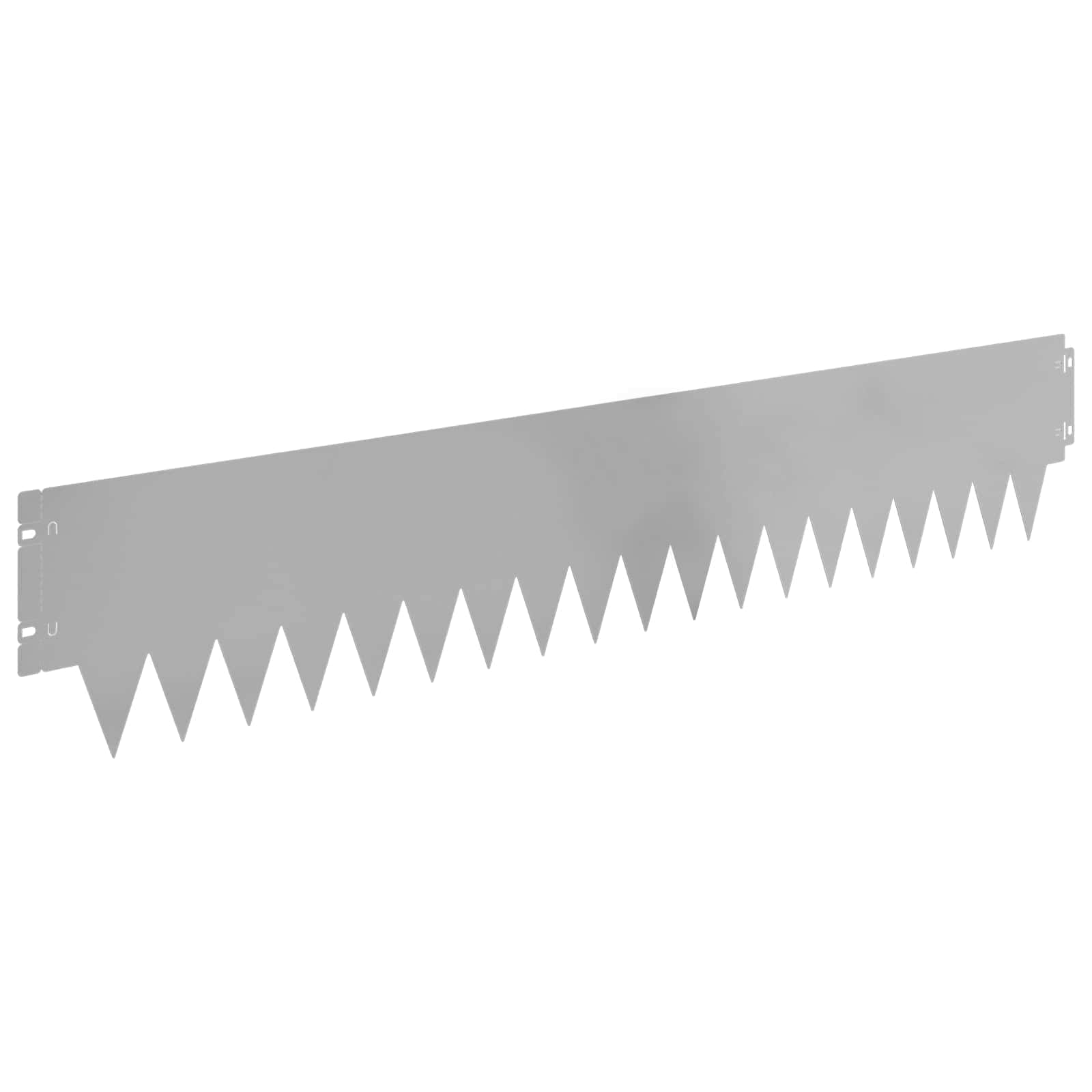 Ograda oko Travnjaka 10 pcs 103 x 20 cm metal Srebrna