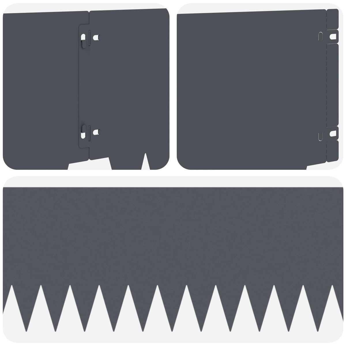 Ograda oko Travnjaka 20 pcs 103 x 25 cm metal Antracit
