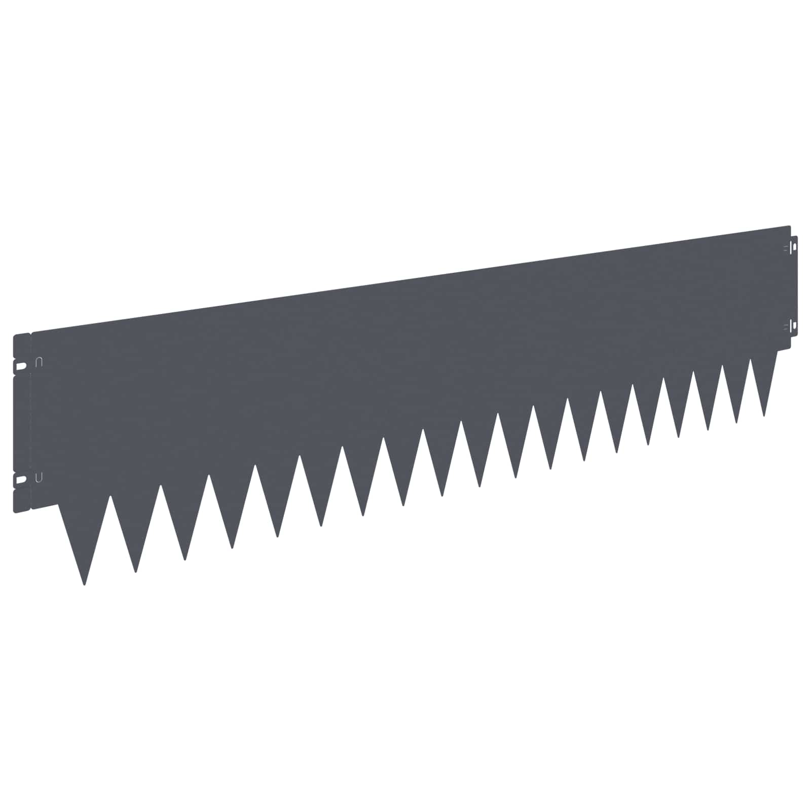 Ograda oko Travnjaka 20 pcs 103 x 25 cm metal Antracit