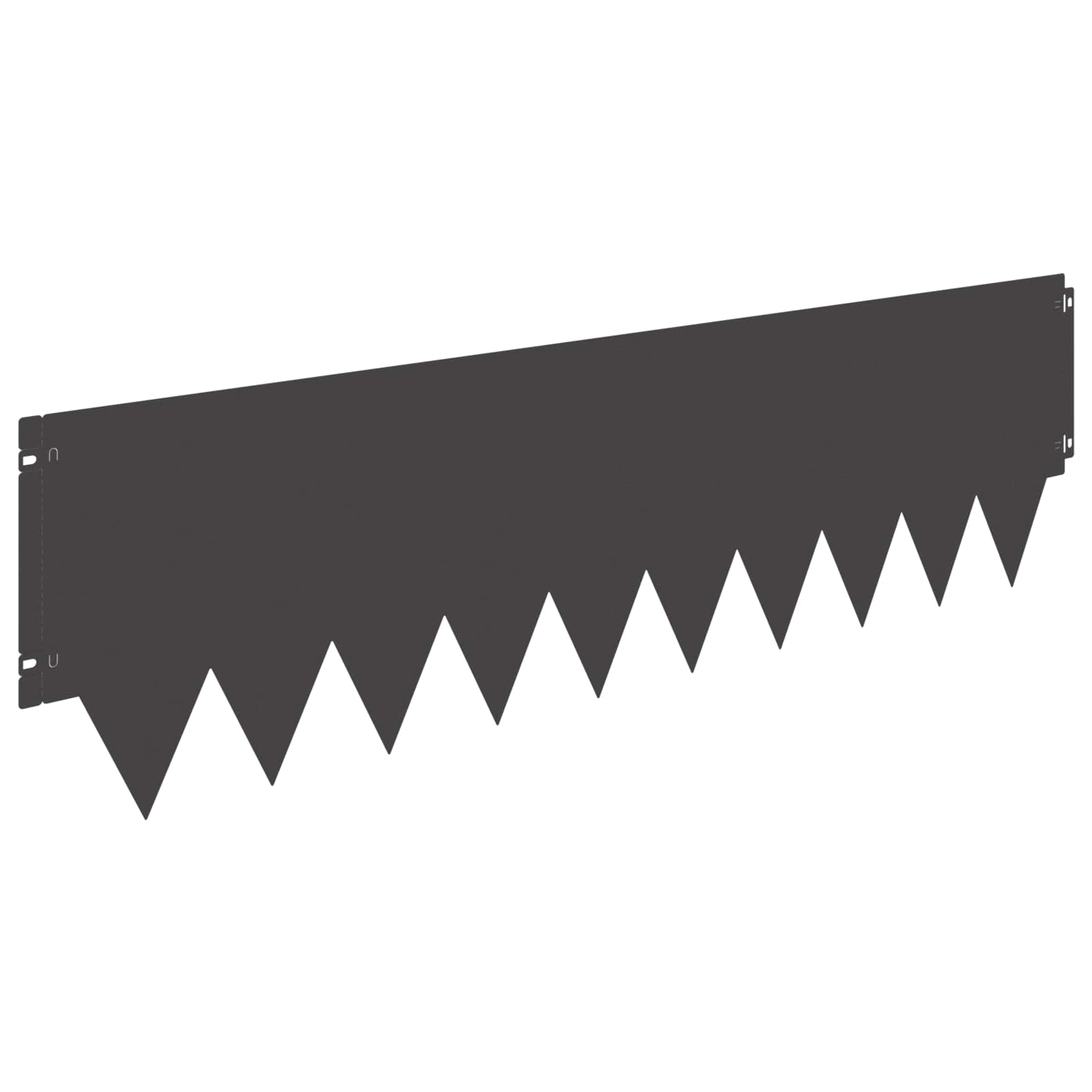 Ograda oko Travnjaka 10 pcs 103 x 30 cm metal Crna
