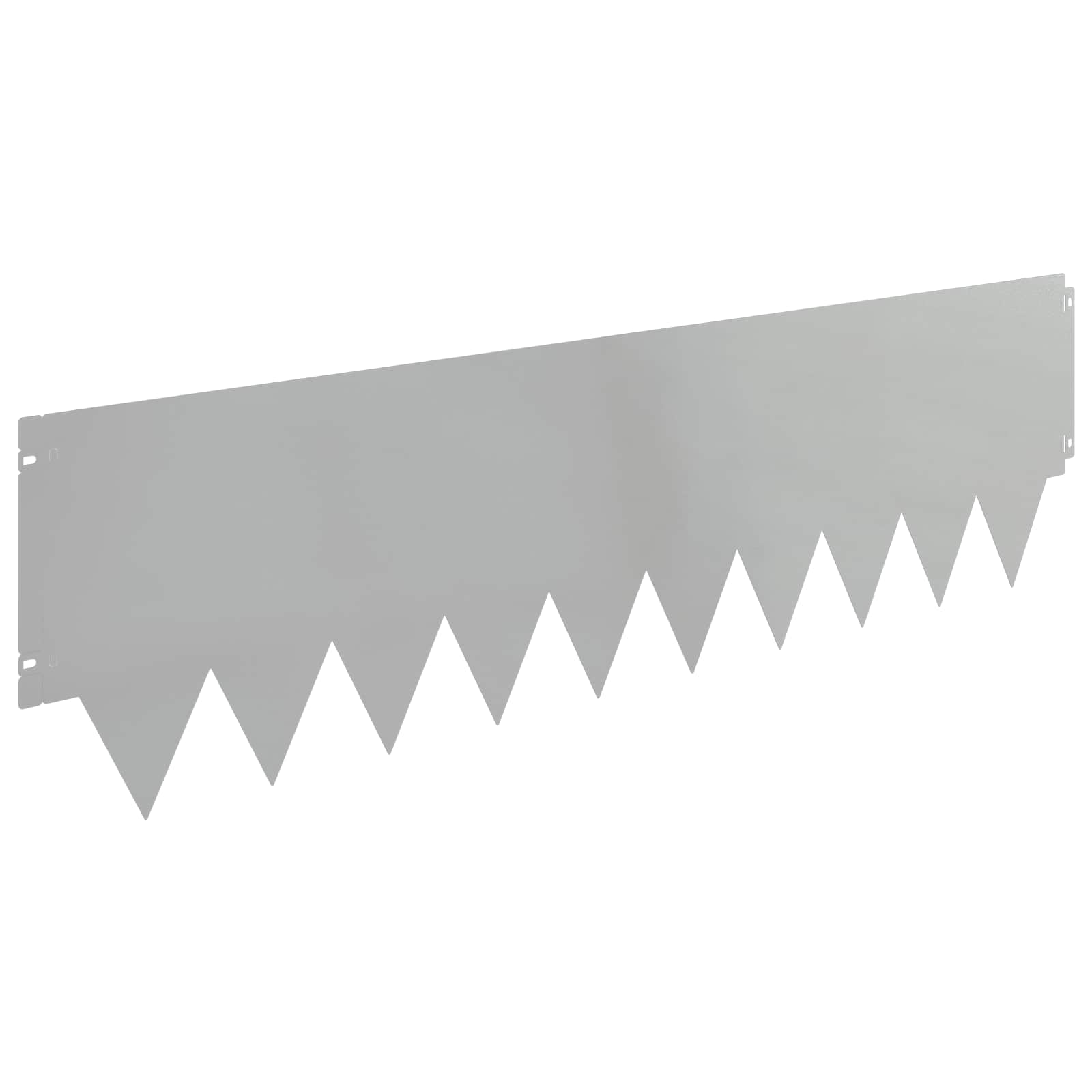 Ograda oko Travnjaka 20 pcs 103 x 30 cm metal Srebrna