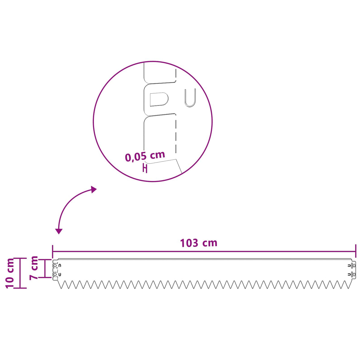 Ograda oko Travnjaka 10 pcs 103 x 10 cm Čelik Antracit