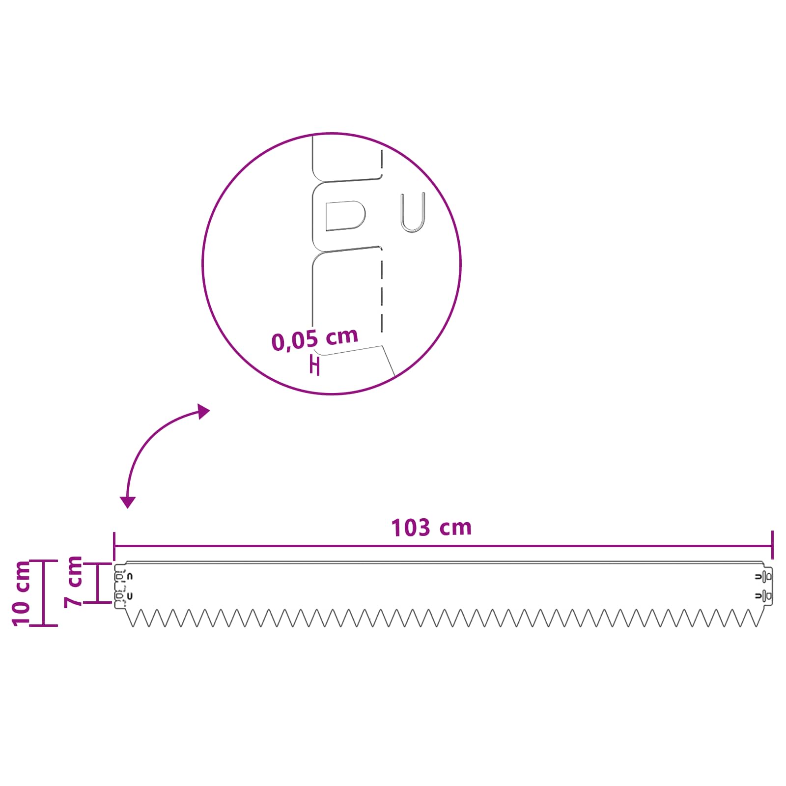 Ograda oko Travnjaka 30 pcs 103 x 10 cm Čelik Antracit