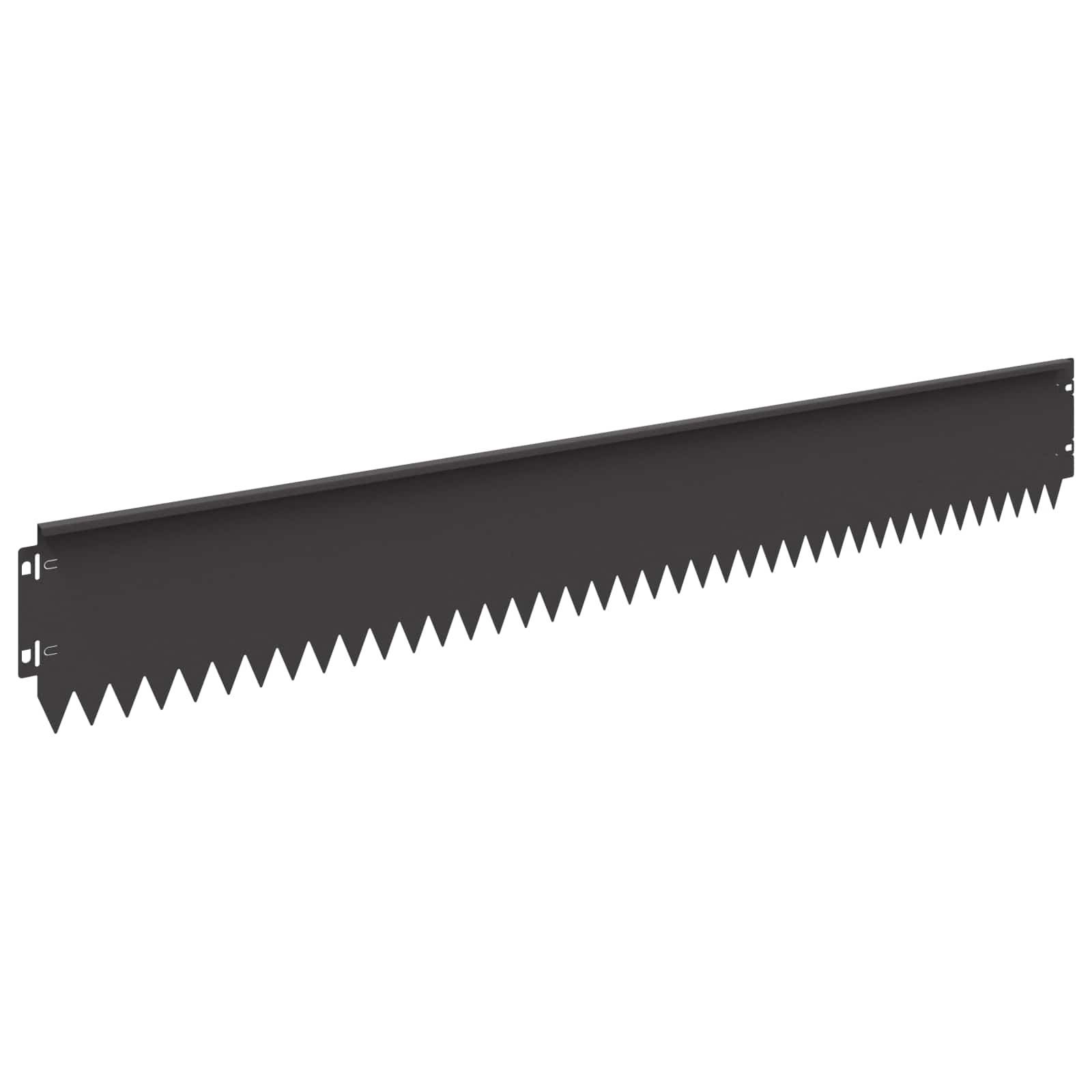 Ograda oko Travnjaka 10 pcs 103 x 15 cm Čelik Crna