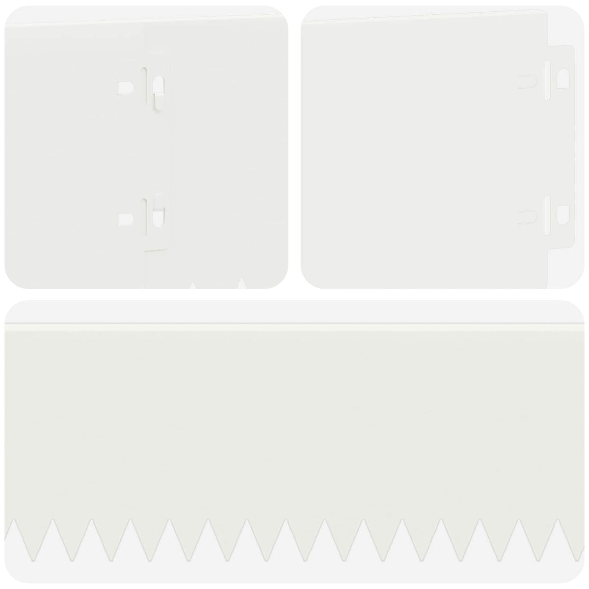 Ograda oko Travnjaka 10 pcs 103 x 15 cm Čelik Bijela