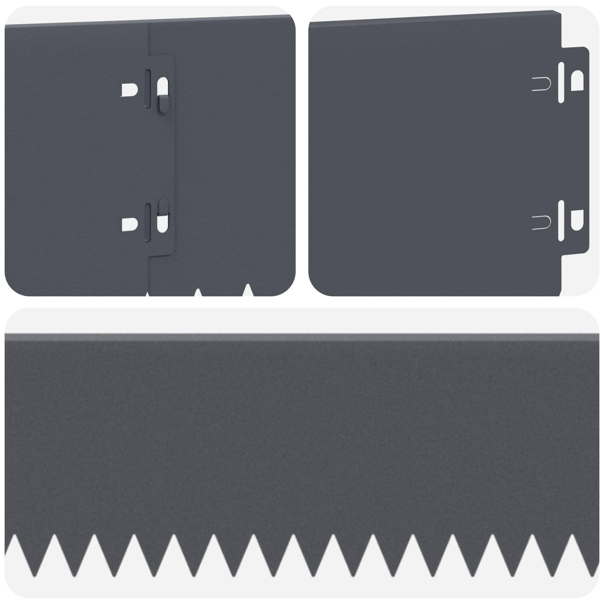 Ograda oko Travnjaka 30 pcs 103 x 15 cm Čelik Antracit