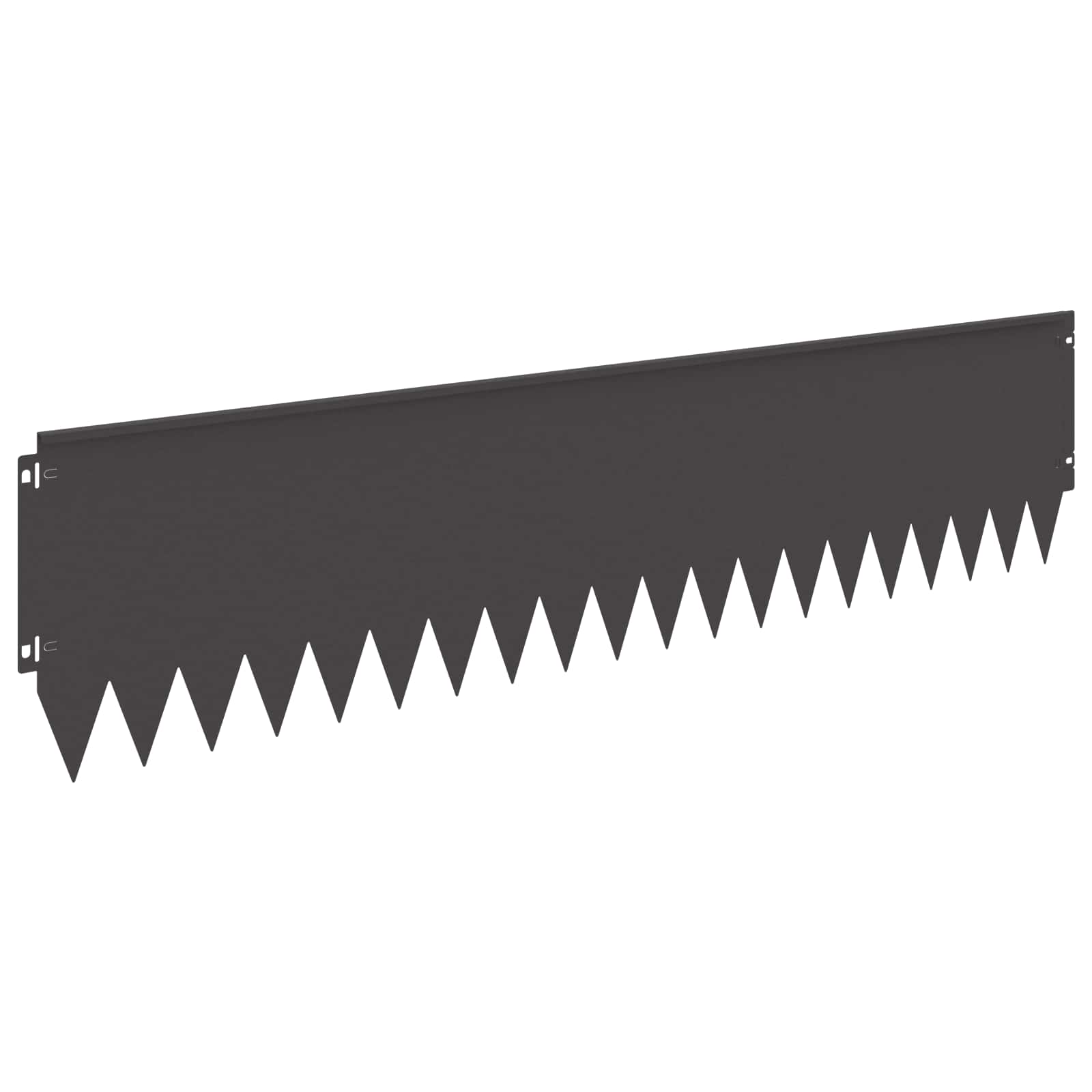 Ograda oko Travnjaka 20 pcs 103 x 25 cm Čelik Crna