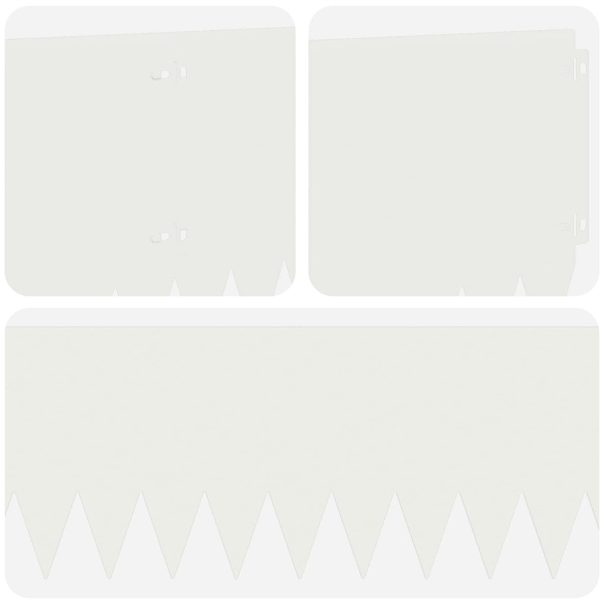 Ograda oko Travnjaka 10 pcs 103 x 25 cm Čelik Bijela