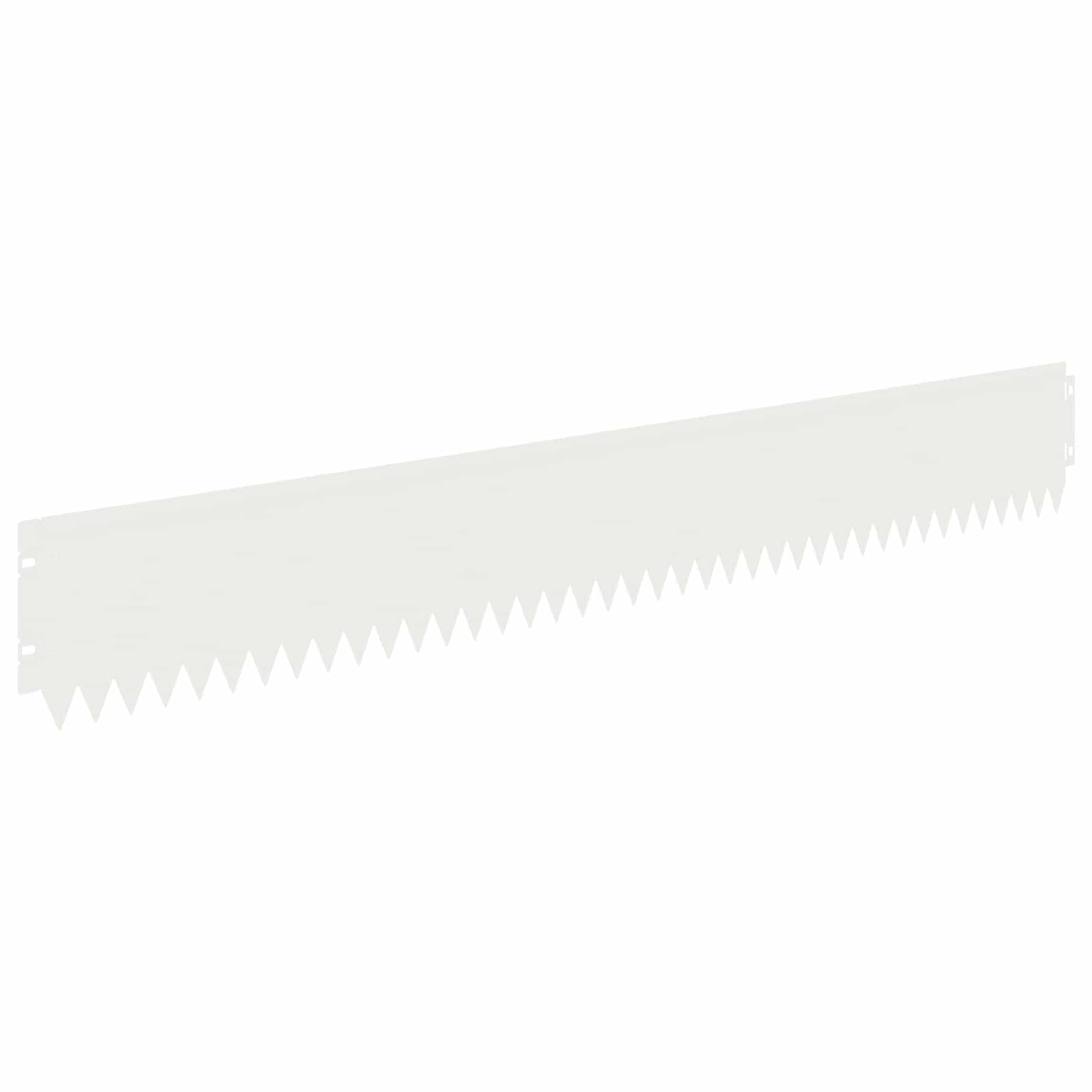 Ograda oko Travnjaka 10 pcs 103 x 15 cm Čelik Bijela