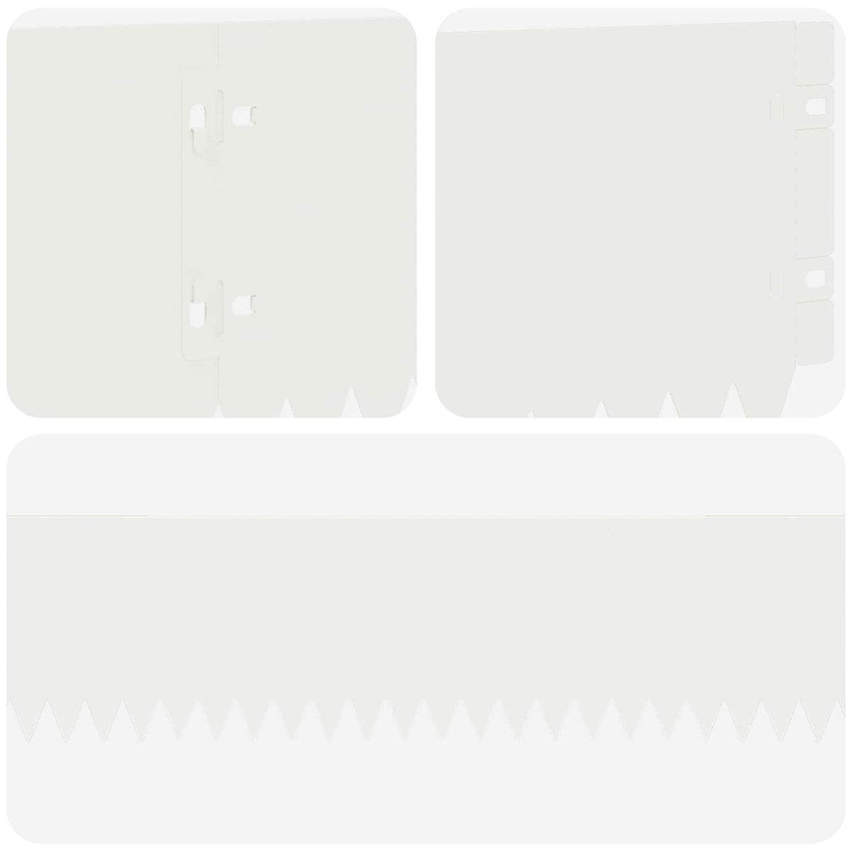 Ograda oko Travnjaka 30 pcs 103 x 15 cm Čelik Bijela