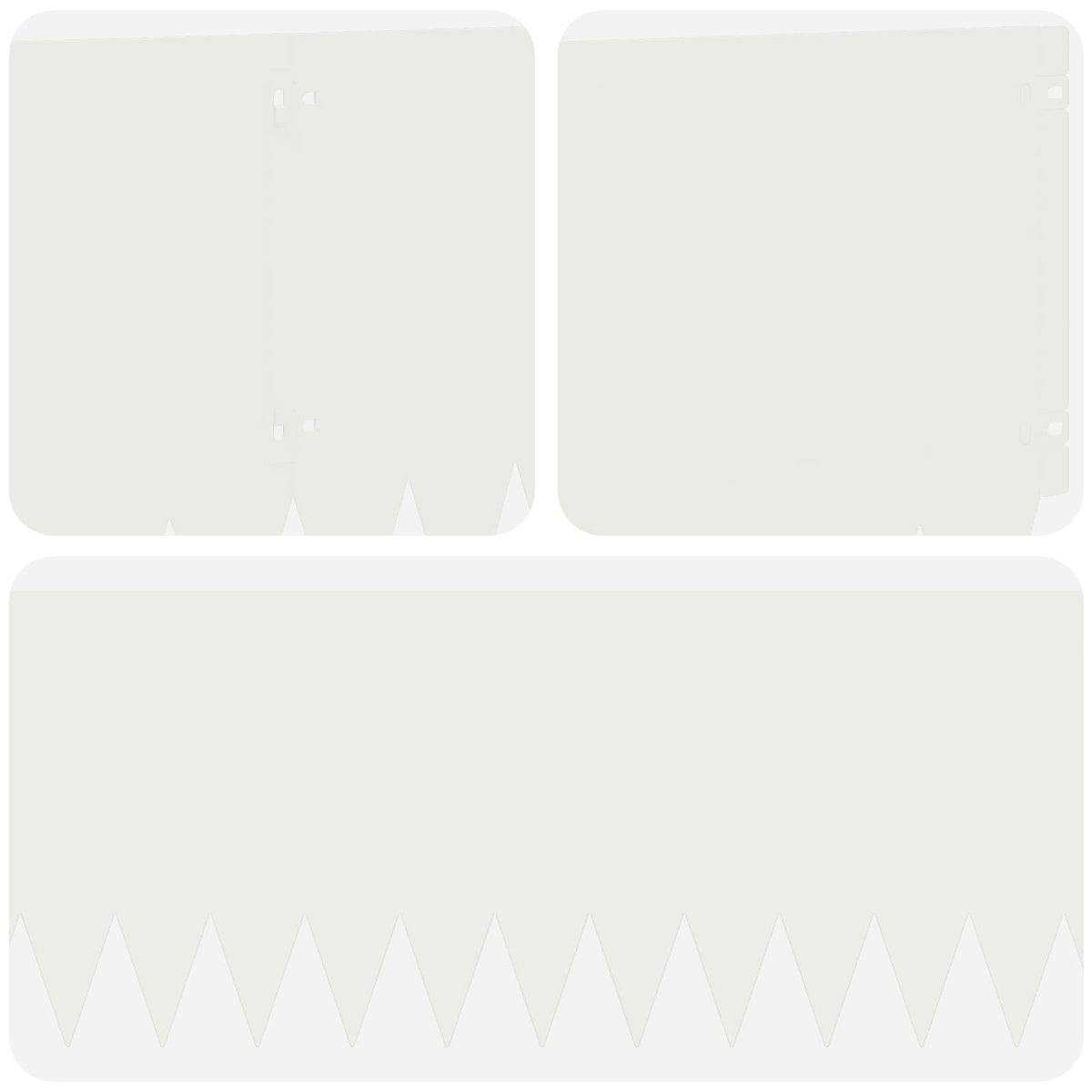Ograda oko Travnjaka 20 pcs 103 x 30 cm Čelik Bijela