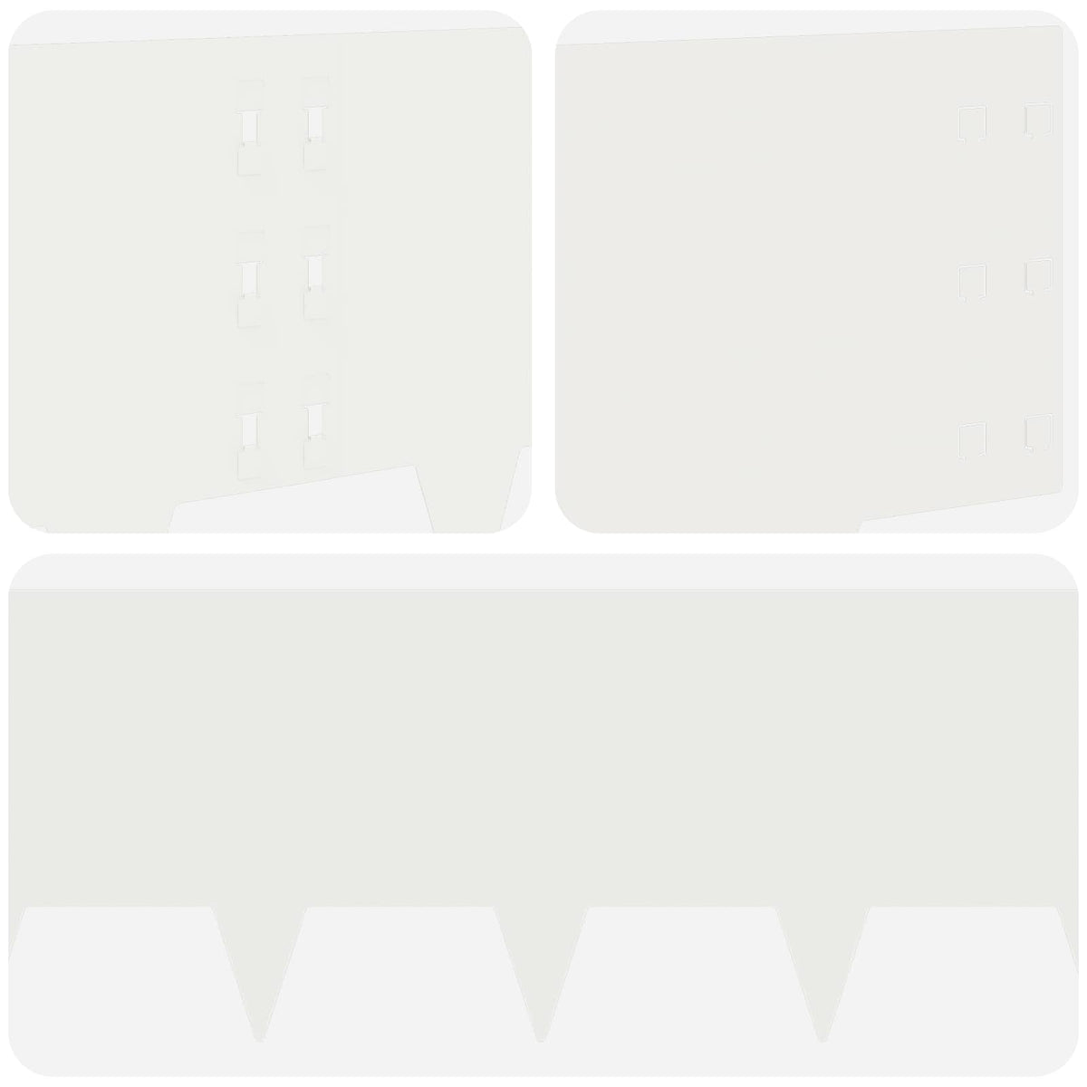 Ograda oko Travnjaka 20 pcs 100 x 30 cm Čelik Bijela