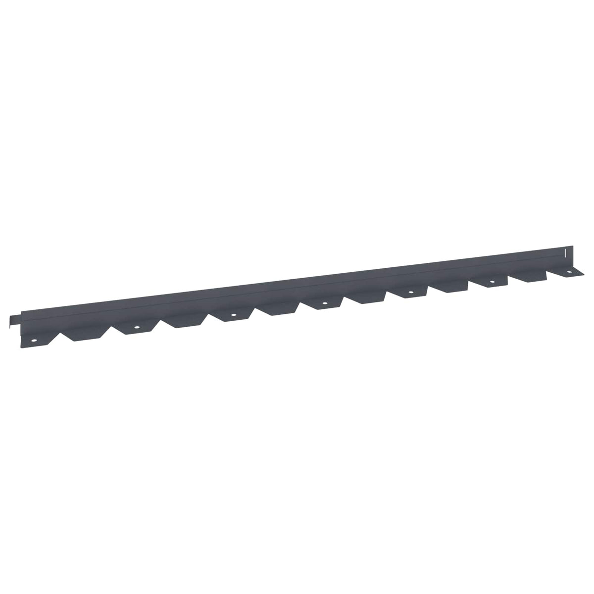 Ograda oko Travnjaka 10 pcs 102 x 4 x 4 cm Čelik Antracit