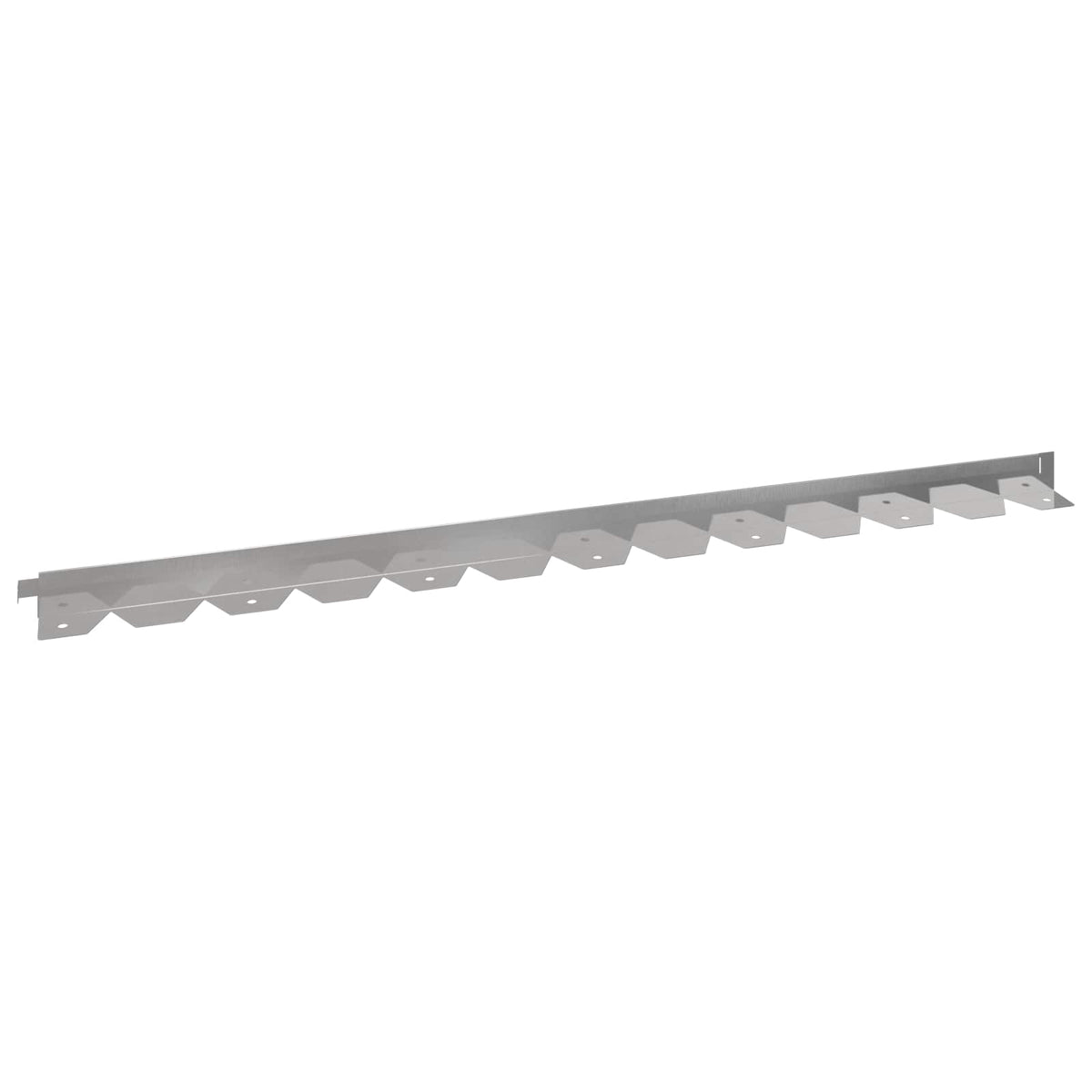 Ograda oko Travnjaka 10 pcs 102 x 4 x 4 cm Čelik Srebrna