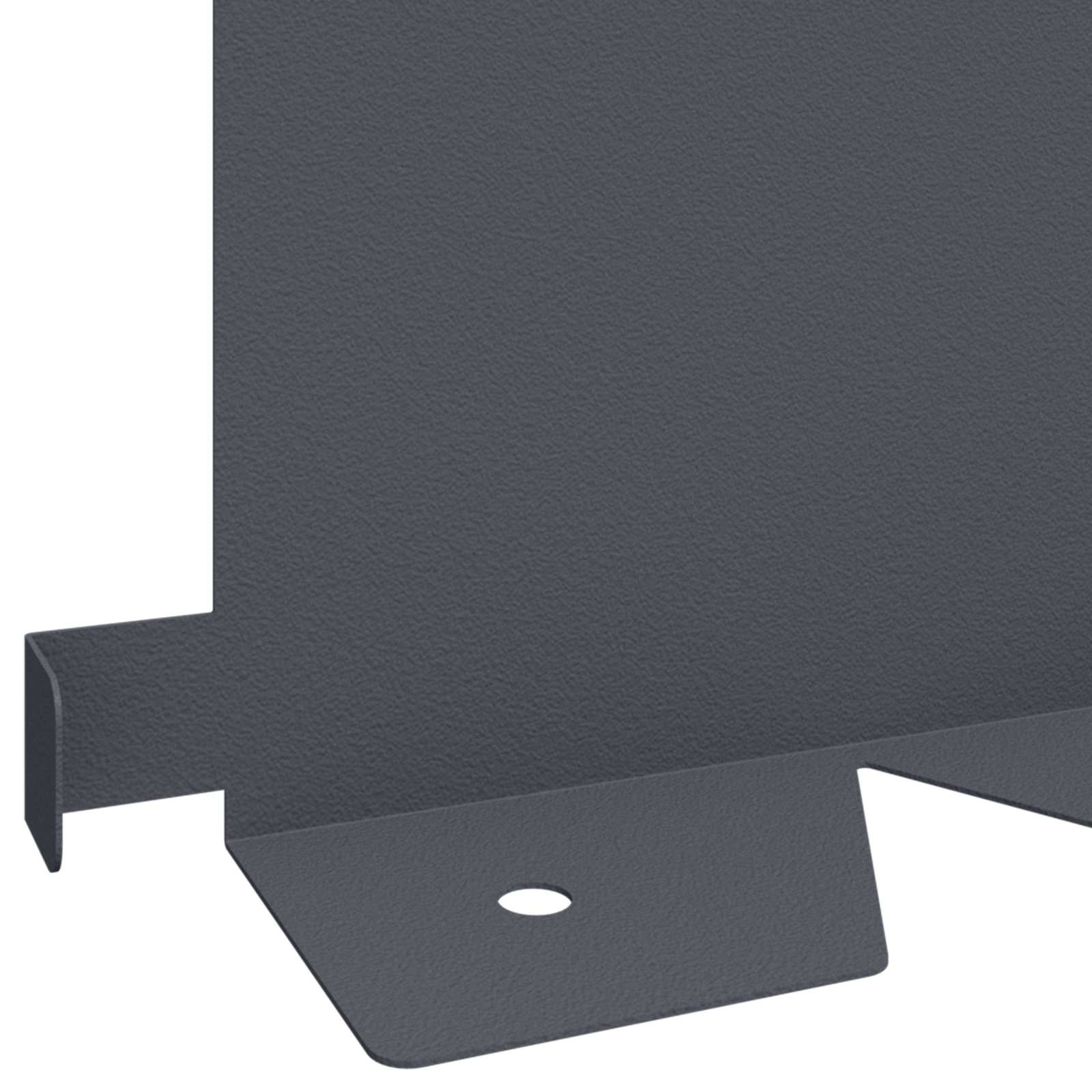 Ograda oko Travnjaka 10 pcs 102 x 15 x 4 cm Čelik Antracit