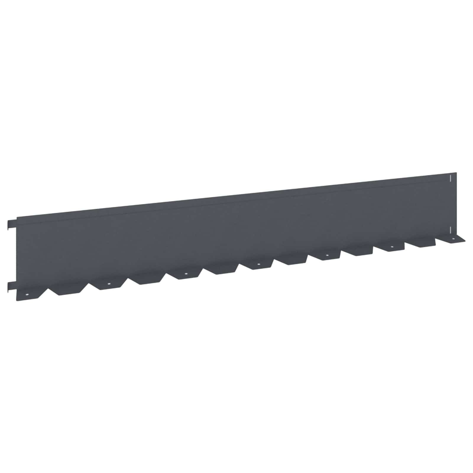 Ograda oko Travnjaka 10 pcs 102 x 15 x 4 cm Čelik Antracit
