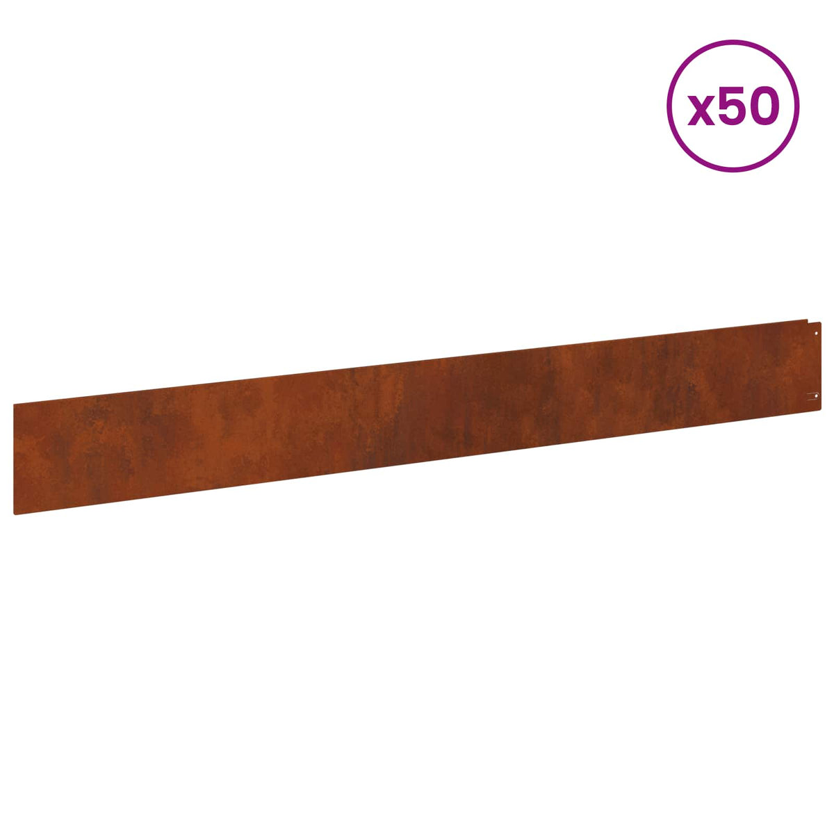Ograda oko Travnjaka 50 pcs 100 x 12 cm Čelik Rđa