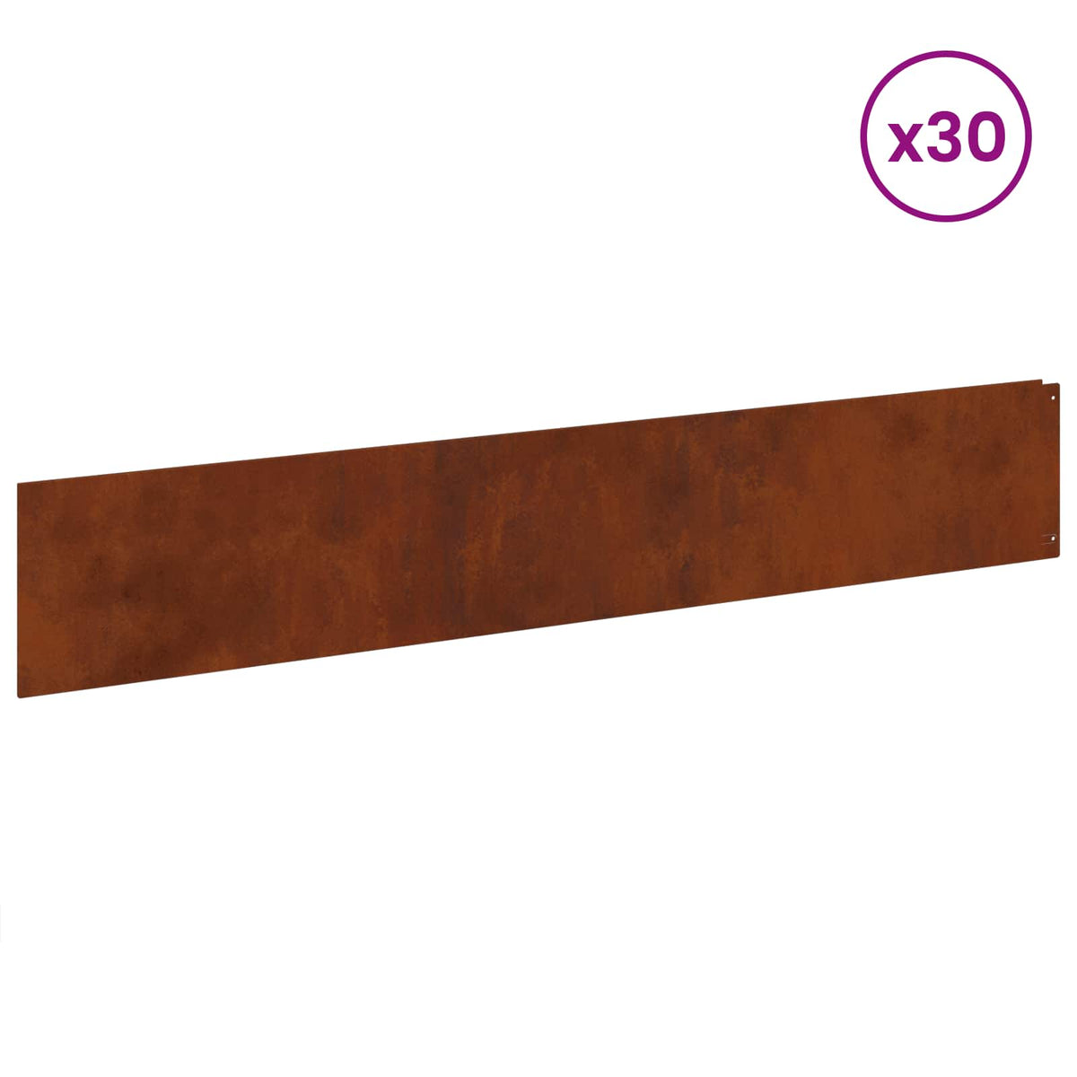 Ograda oko Travnjaka 30 pcs 100 x 18 cm Čelik Rđa