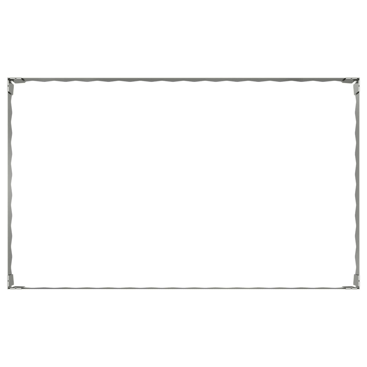 Ograda oko Travnjaka 4 pcs 100 x 60 x 20 cm Čelik Srebrna