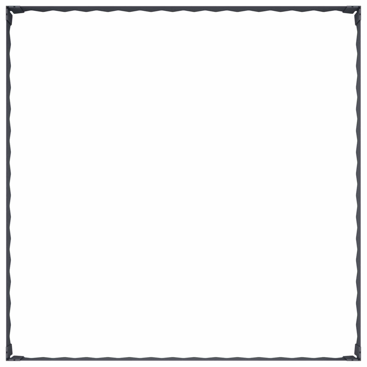 Ograda oko Travnjaka 4 kom. 100 x 100 x 20 cm Čelik Antracit