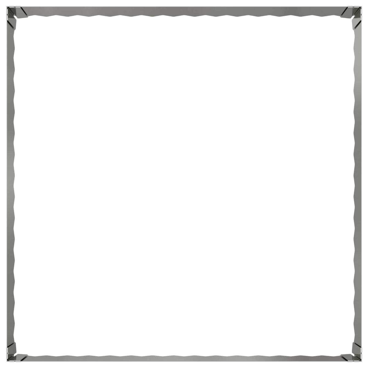 Ograda oko Travnjaka 4 pcs 100 x 100 x 35 cm Čelik Srebrna