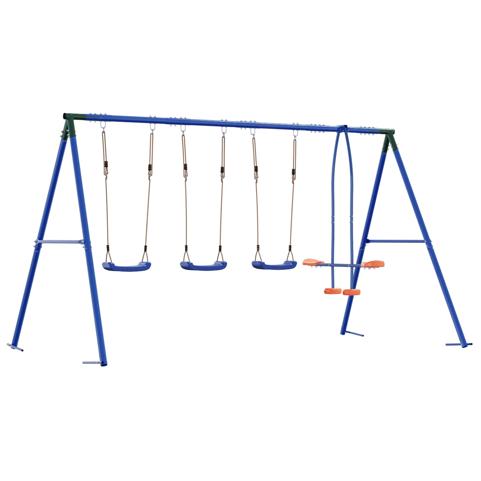 Set vanjskih ljuljački Šareni 330 x 185 x 185 cm Čelik i PE