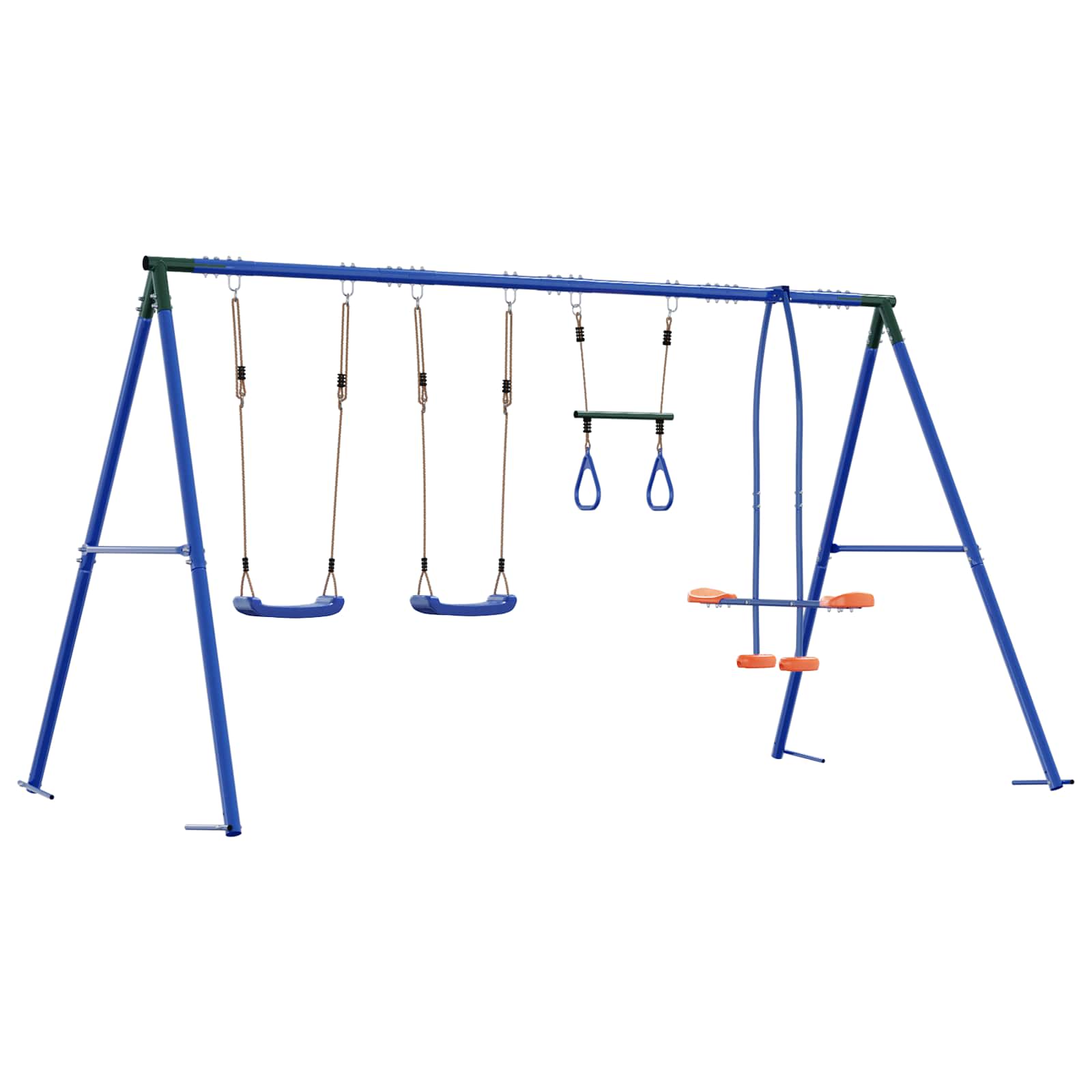 Set vanjskih ljuljački Šareni 330 x 185 x 185 cm Čelik i PE