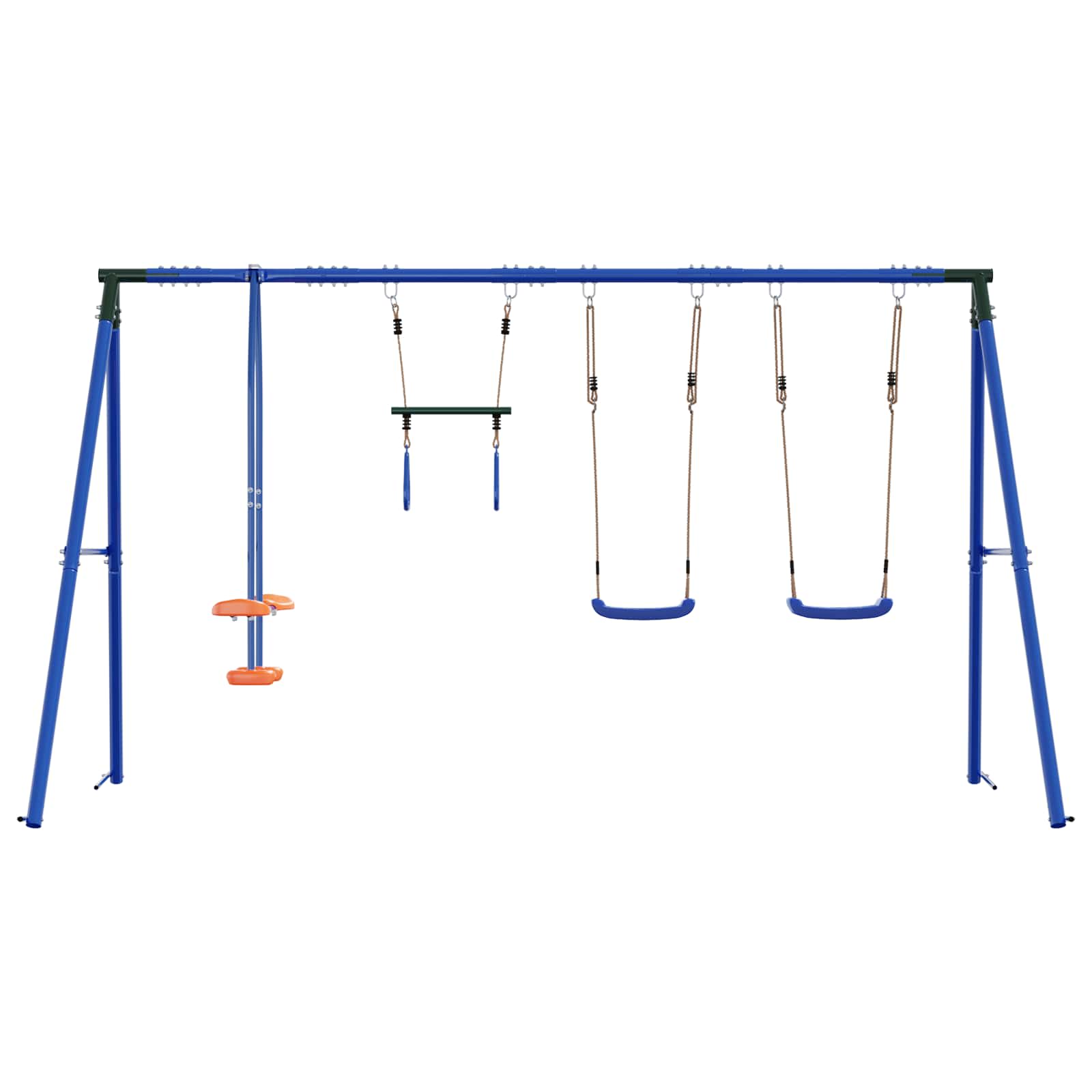 Set vanjskih ljuljački Šareni 330 x 185 x 185 cm Čelik i PE