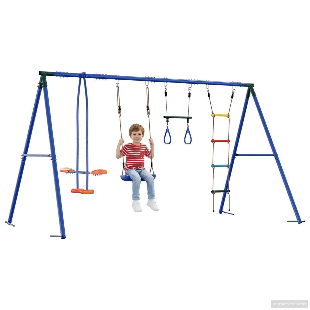 Set vanjskih ljuljački Šareni Čelik i PE