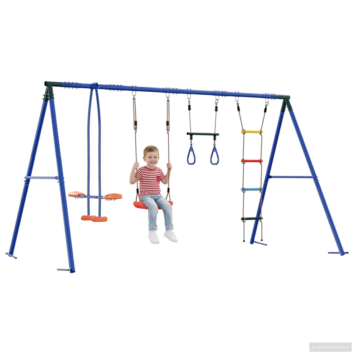 Set vanjskih ljuljački Šareni Čelik i PE