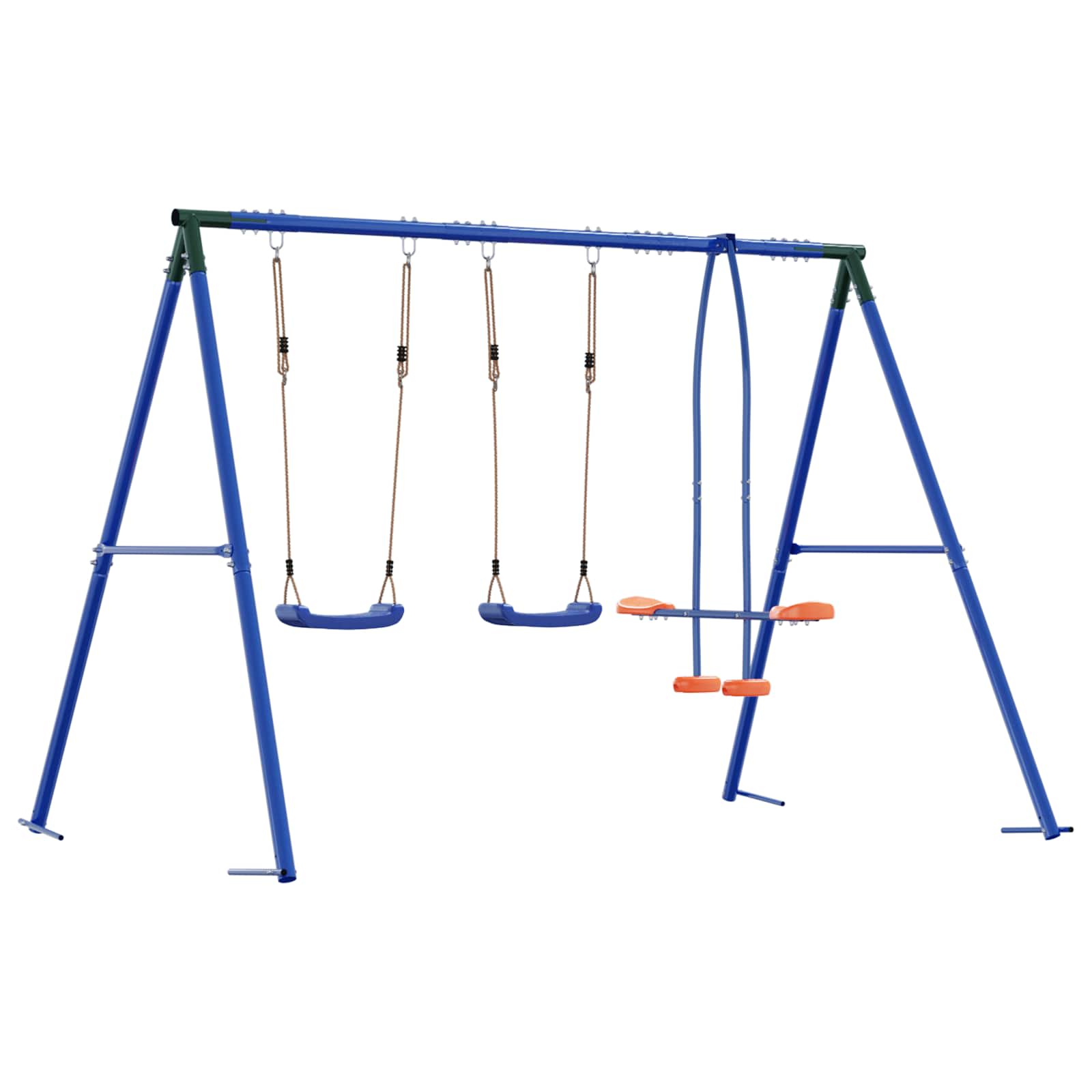 Set vanjskih ljuljački Šareni 263 x 185 x 185 cm Čelik i PE