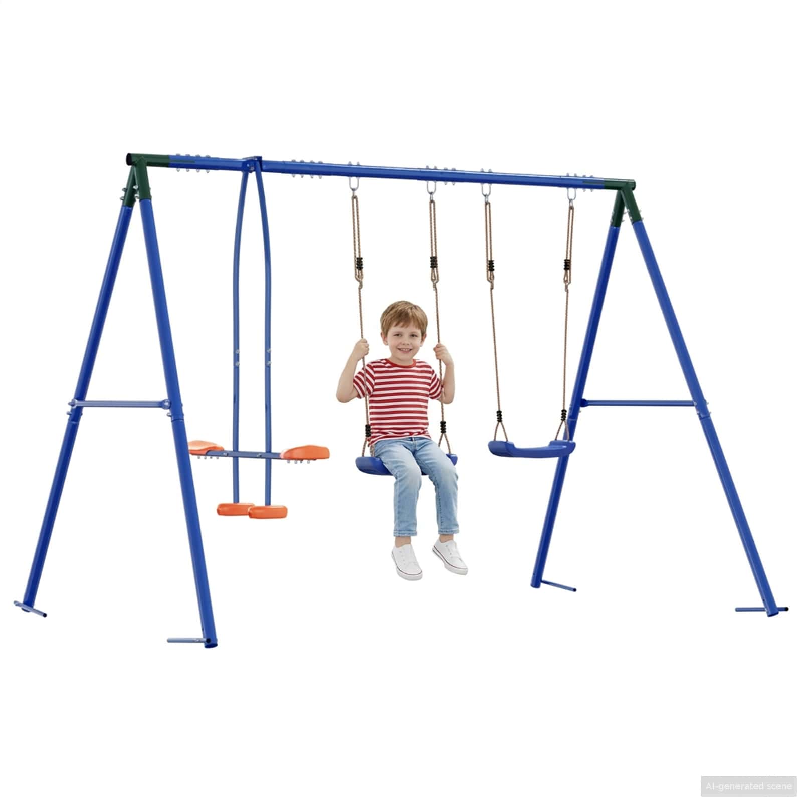 Set vanjskih ljuljački Šareni 263 x 185 x 185 cm Čelik i PE