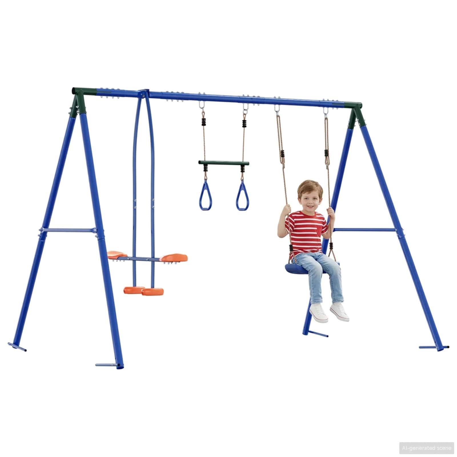 Set vanjskih ljuljački Šareni 263 x 185 x 185 cm Čelik i PE