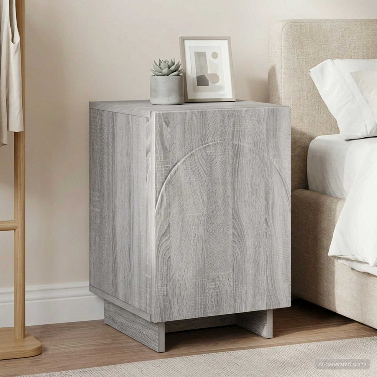 Noćni ormar Siva Sonoma 33,5 x 34,5 x 50 cm Konstruirano drvo