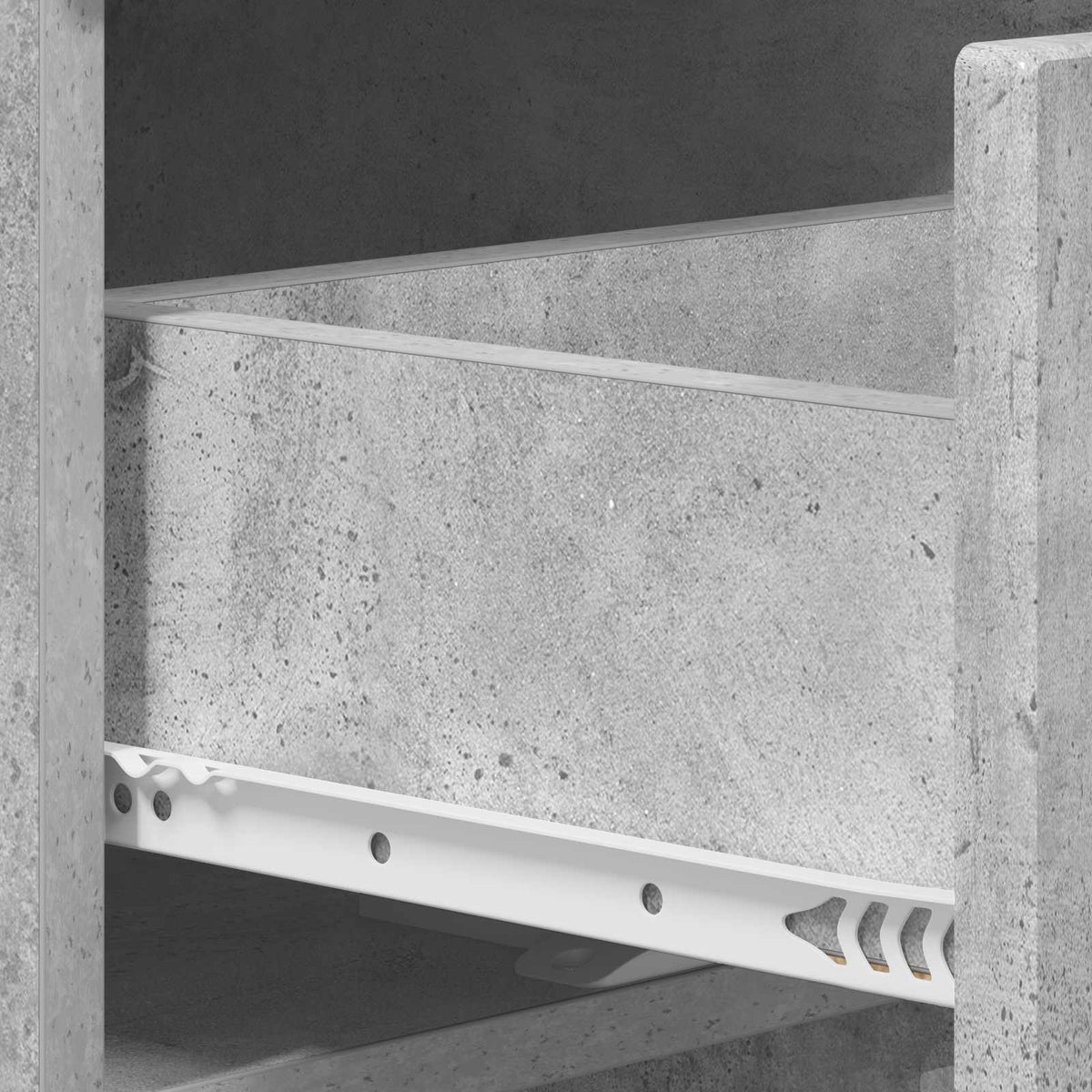 Noćni ormar 2 pcs Betonska siva 33,5 x 34,5 x 60 cm