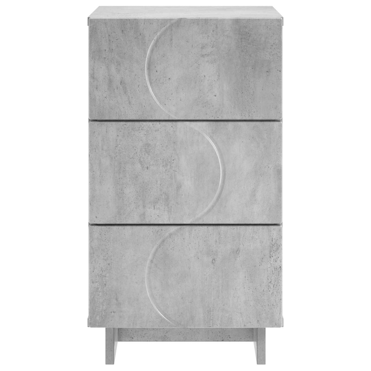 Noćni ormar 2 pcs Betonska siva 33,5 x 34,5 x 60 cm