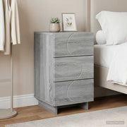 Noćni ormar Siva Sonoma 33,5 x 34,5 x 60 cm Konstruirano drvo