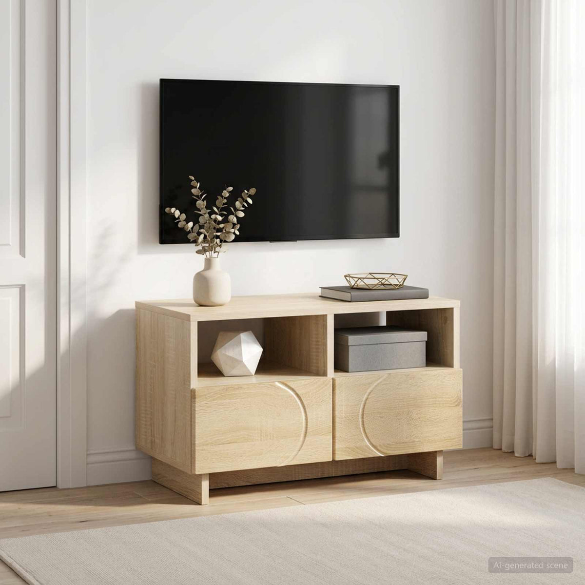 TV stalak 60 x 34.5 x 40 cm Hrast sonoma Konstruirano drvo