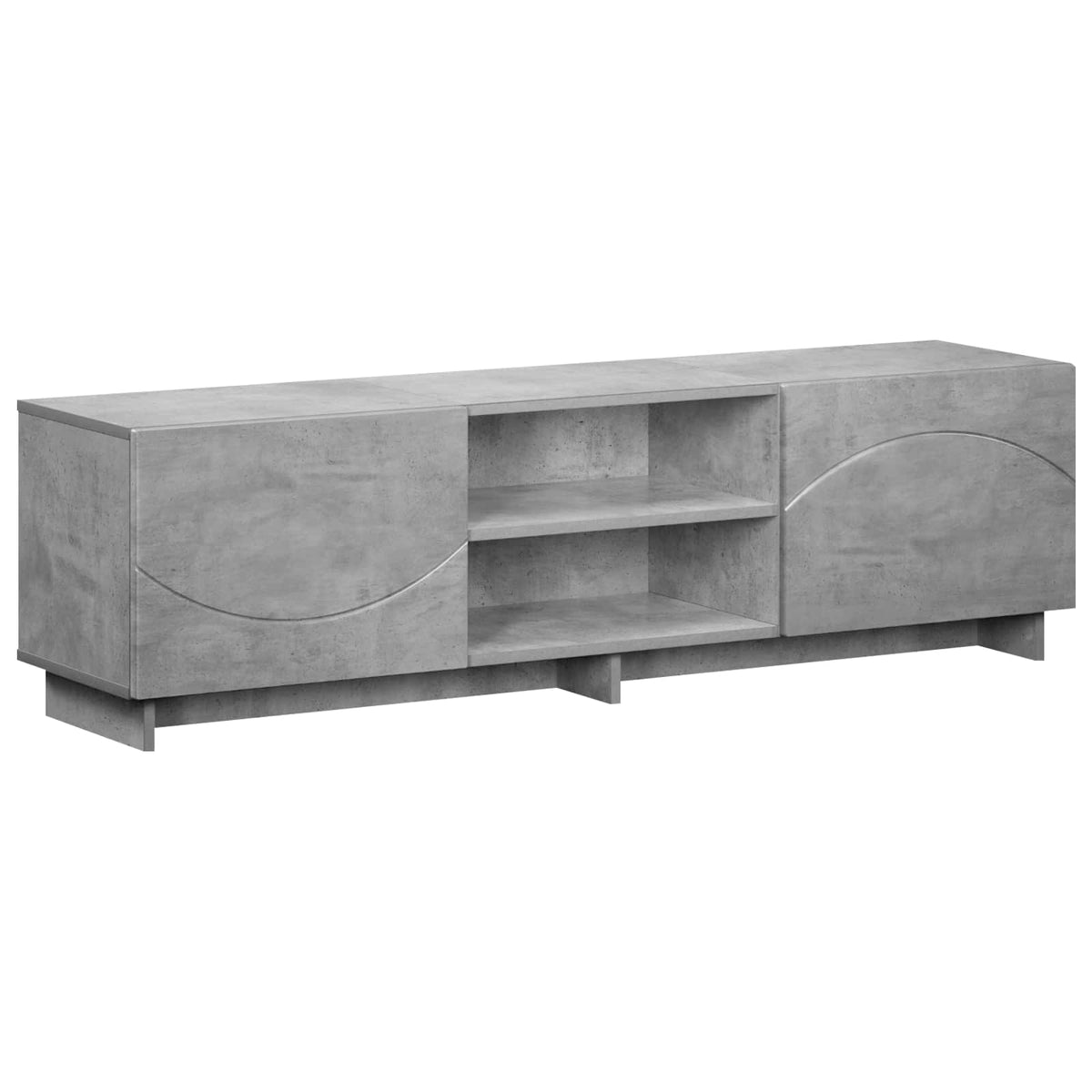 TV stalak 140 x 34,5 x 40 cm Betonska siva Konstruirano drvo