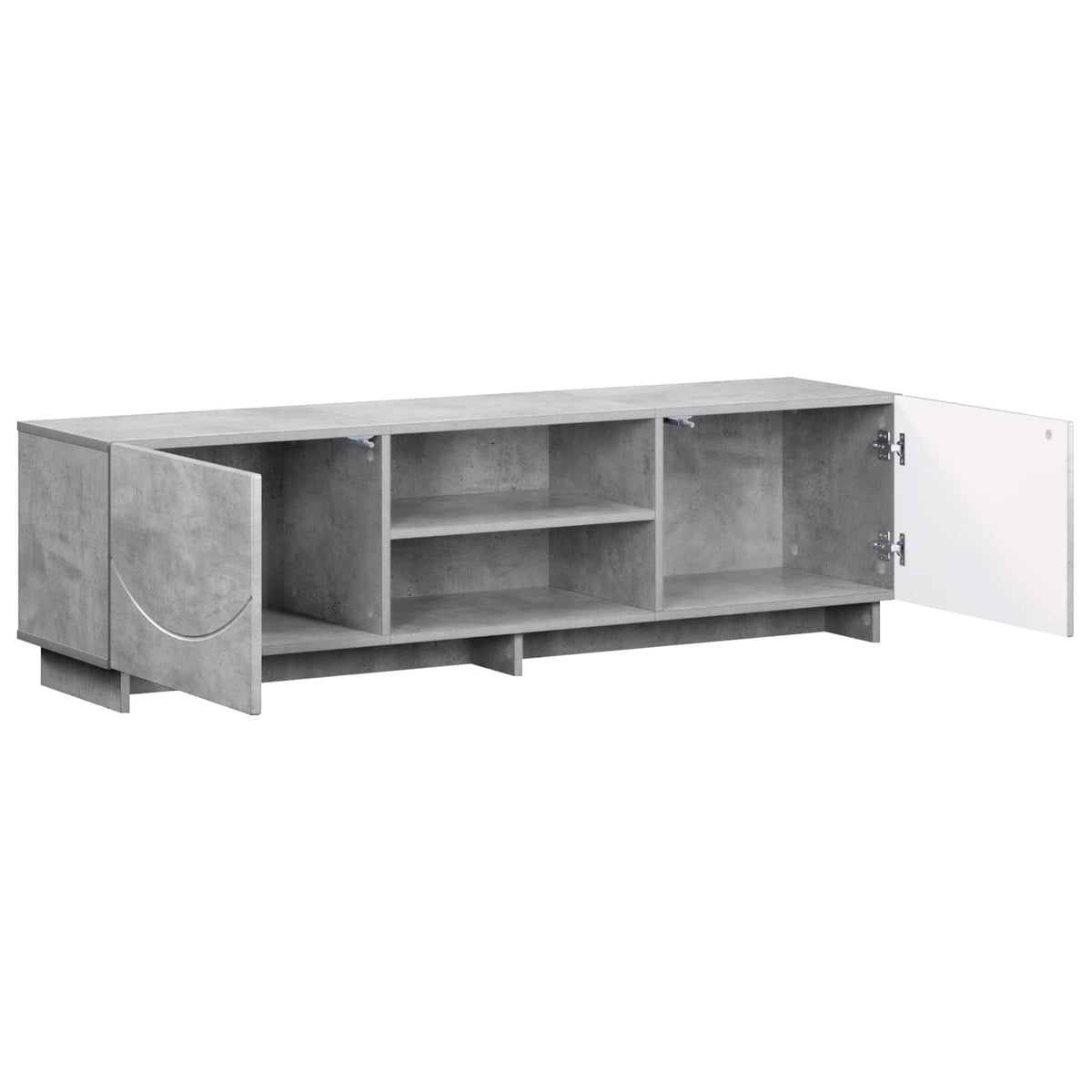 TV stalak 140 x 34,5 x 40 cm Betonska siva Konstruirano drvo