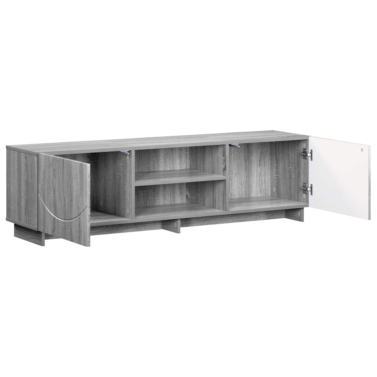 TV stalak 140 x 34,5 x 40 cm Siva Sonoma Konstruirano drvo