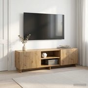 TV stalak 140 x 34.5 x 40 cm Hrast artisan Konstruirano drvo