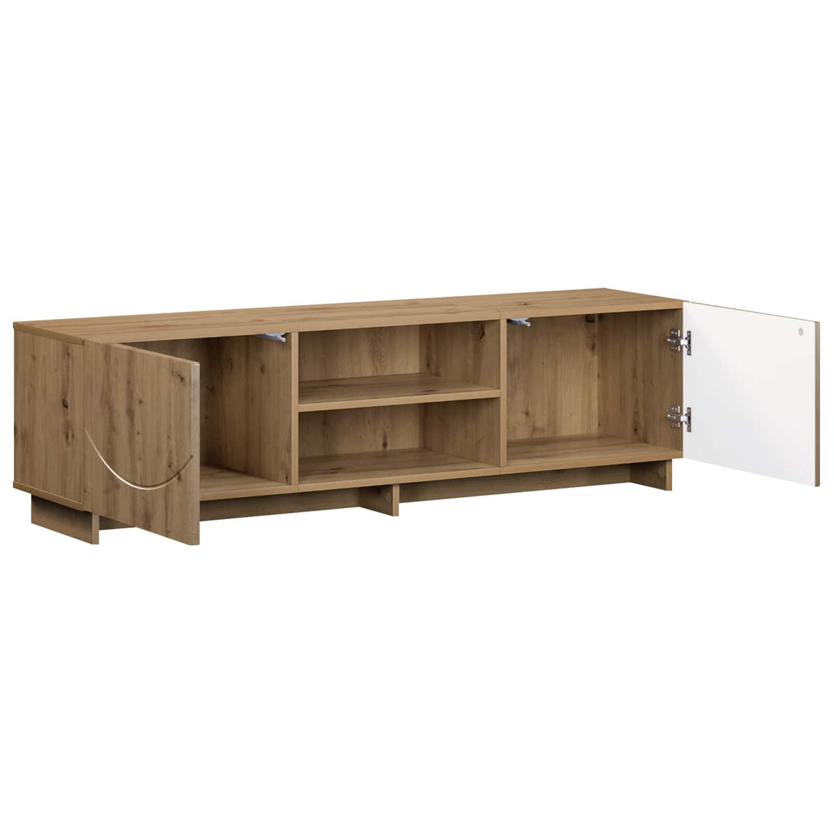 TV stalak 140 x 34.5 x 40 cm Hrast artisan Konstruirano drvo