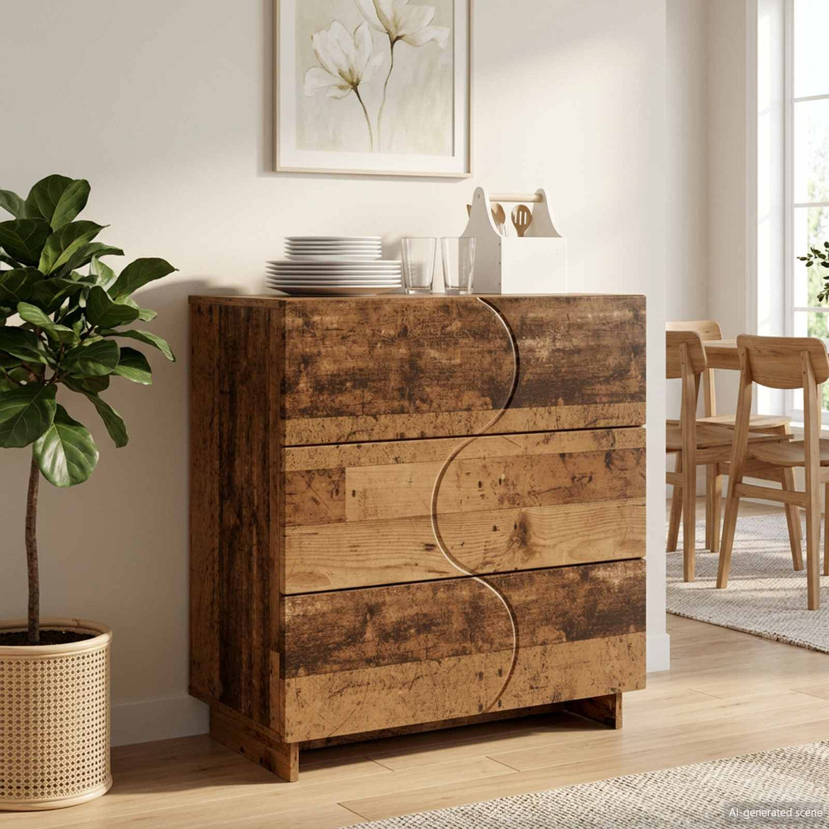 Komoda Staro drvo 70 x 38 x 75 cm Konstruirano drvo