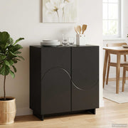 Komoda Crna 67 x 34,5 x 75 cm Konstruirano drvo
