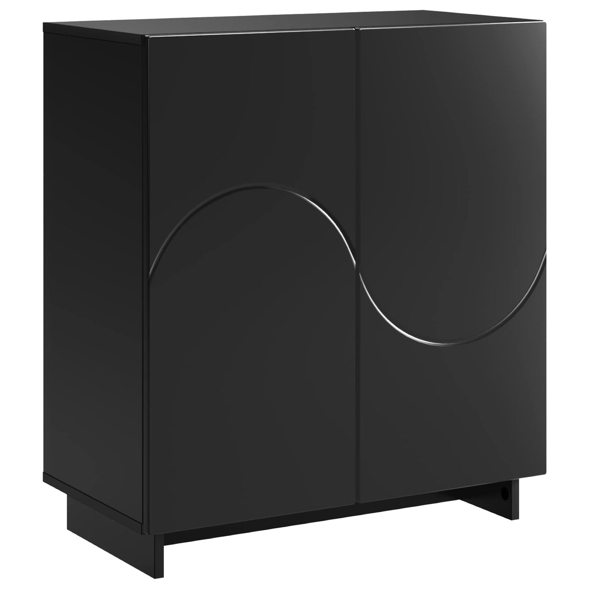 Komoda Crna 67 x 34,5 x 75 cm Konstruirano drvo