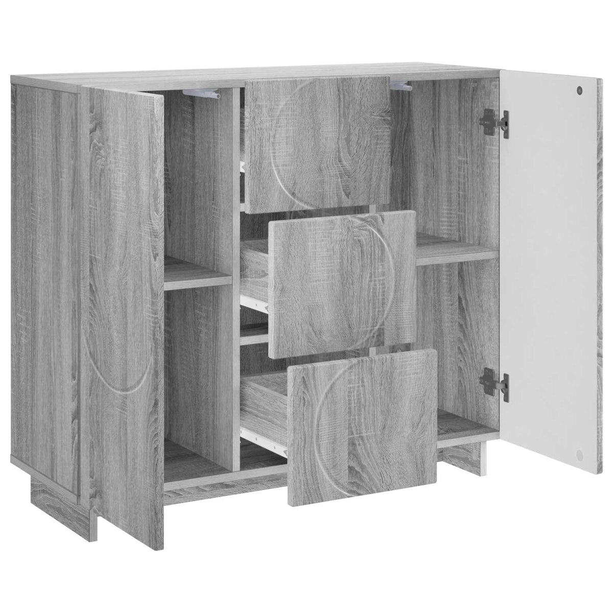 Kreveta Siva Sonoma 85,5 x 31 x 75 cm Konstruirano drvo