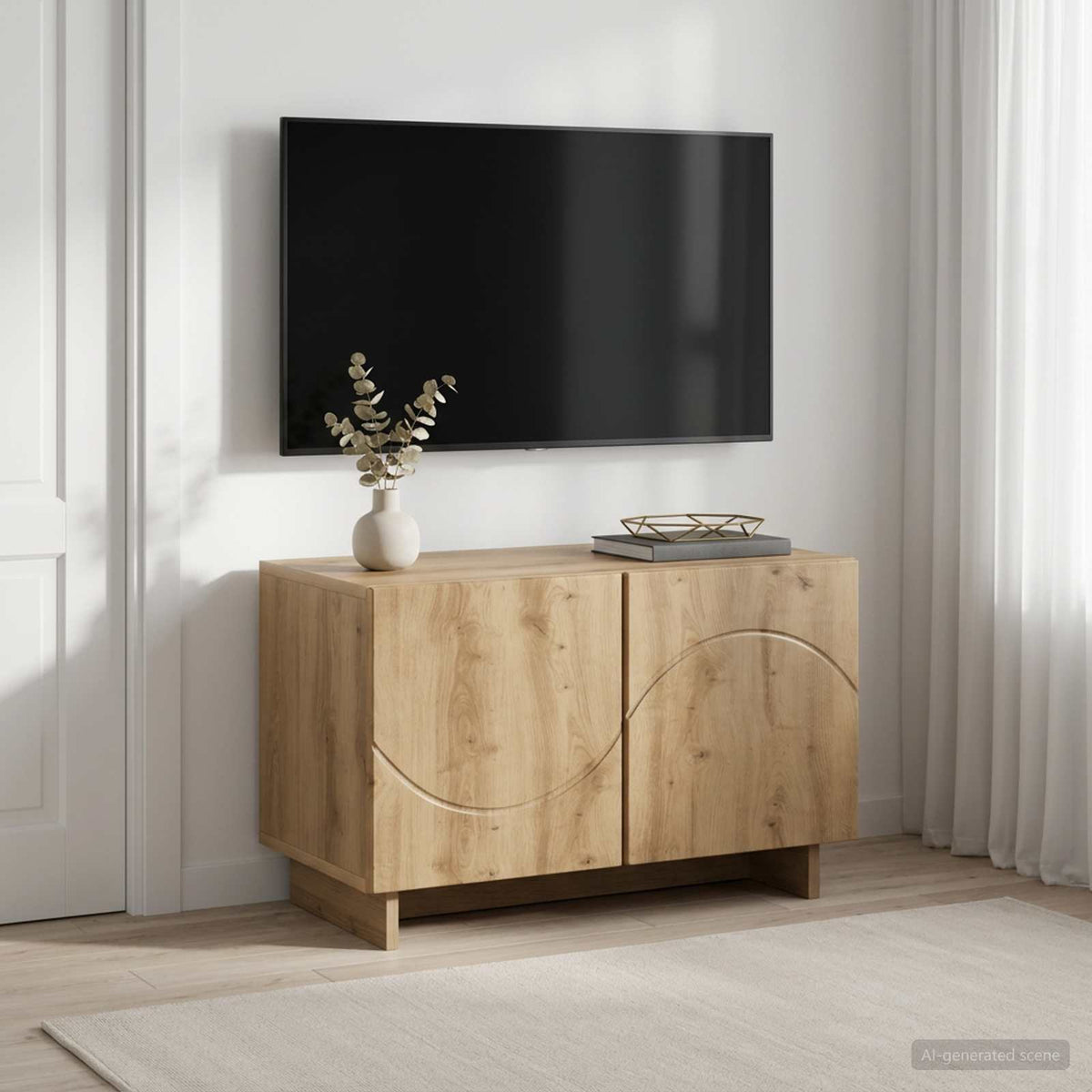 TV stalak 60 x 34.5 x 40 cm Hrast artisan Konstruirano drvo