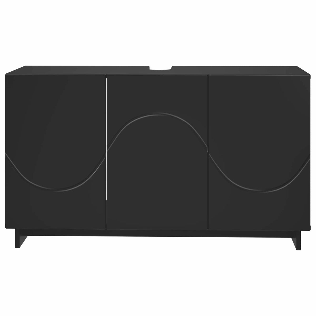 kupaonski ormarić Crna 101 x 41 x 58 cm konstruirano drvo