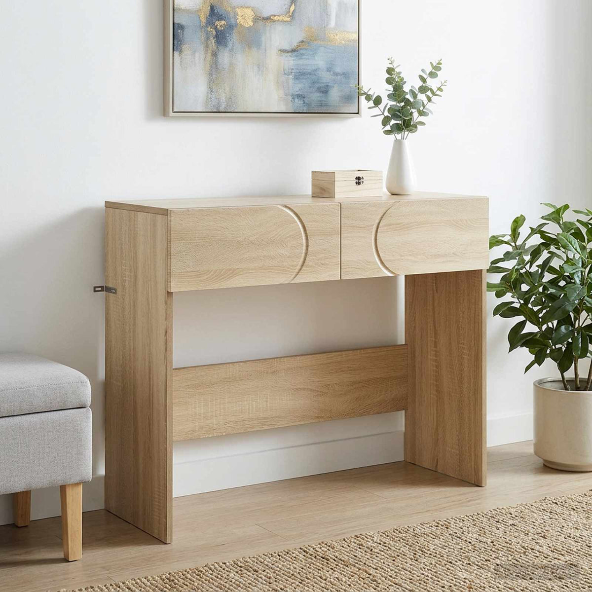Konzolni stol 100 x 30 x 75 cm Konstruirano drvo
